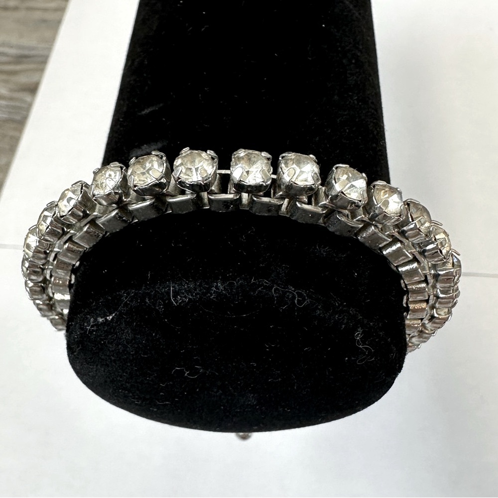 Ann Taylor Silver Crystal Bracelet